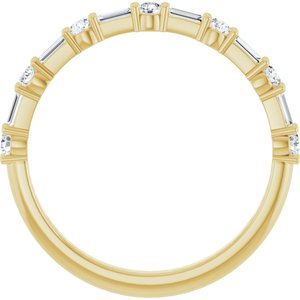 14K Yellow 1/3 CTW Lab-Grown Diamond  Anniversary Band