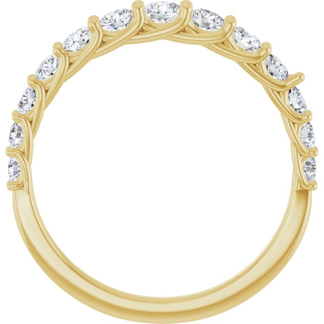 14K Yellow 3/4 CTW Lab-Grown Diamond Anniversary Band
