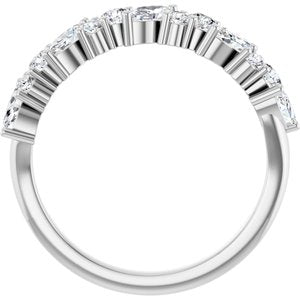 Platinum 3/4 CTW Lab-Grown Diamond Anniversary Band