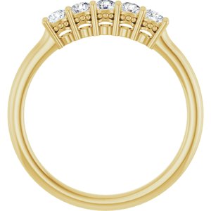 14K Yellow 1/3 CTW Lab-Grown Diamond  Anniversary Band