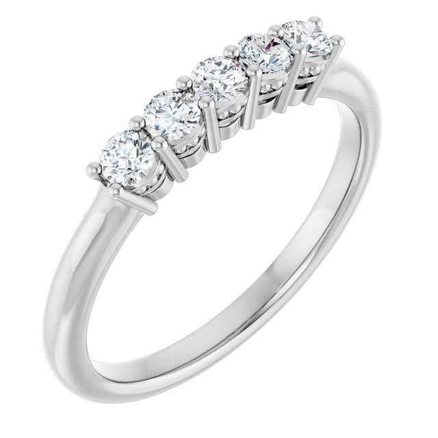 14K White 1/3 CTW Lab-Grown Diamond  Anniversary Band