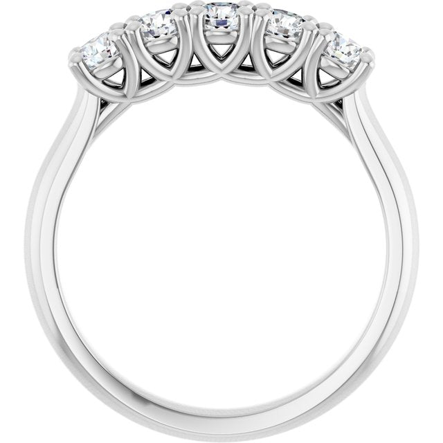 Platinum 5/8 CTW Lab-Grown Diamond Anniversary Band