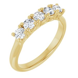 14K Yellow 5/8 CTW Lab-Grown Diamond Anniversary Band