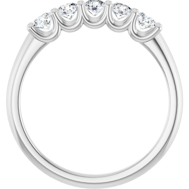 Platinum 1/2 CTW Lab-Grown Diamond Anniversary Band