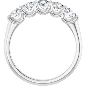 Platinum 1 CTW Lab-Grown Diamond Anniversary Band