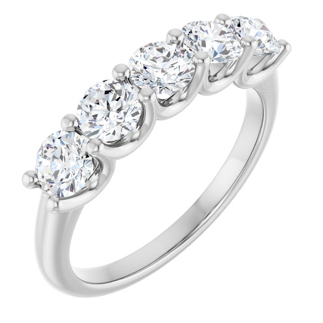 Platinum 1 1/3 CTW Lab-Grown Diamond Anniversary Band