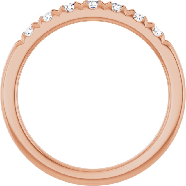 14K Rose 3/8 CTW Lab-Grown Diamond Anniversary Band