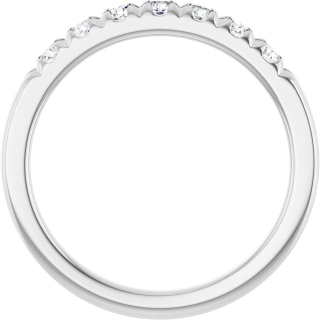 Platinum 3/8 CTW Lab-Grown Diamond Anniversary Band