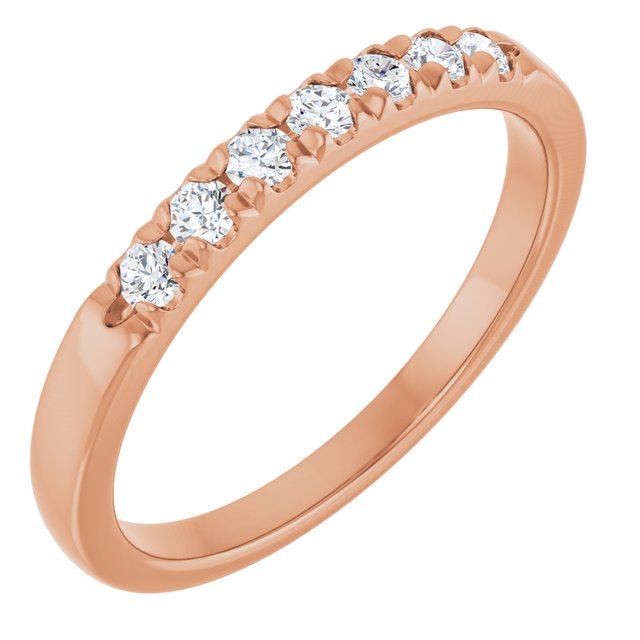 14K Rose 1/5 CTW Lab-Grown Diamond Anniversary Band
