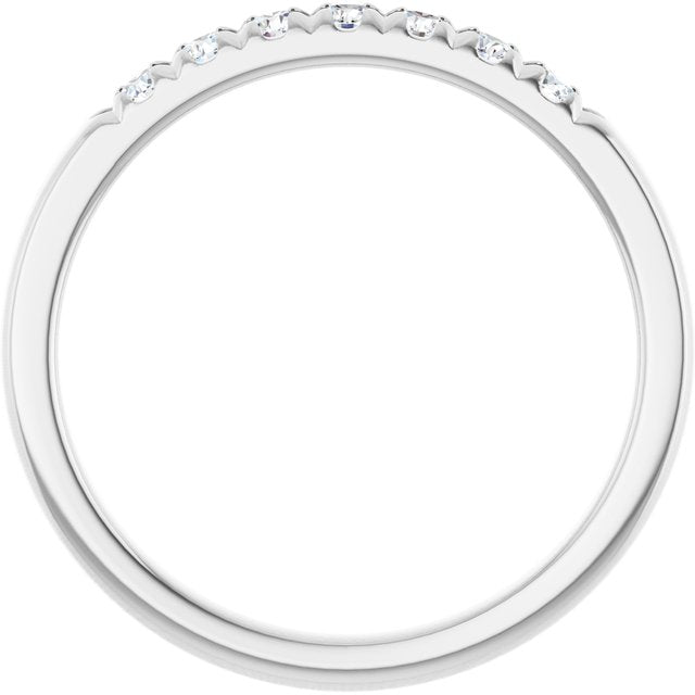 14K White 1/4 CTW Lab-Grown Diamond Anniversary Band