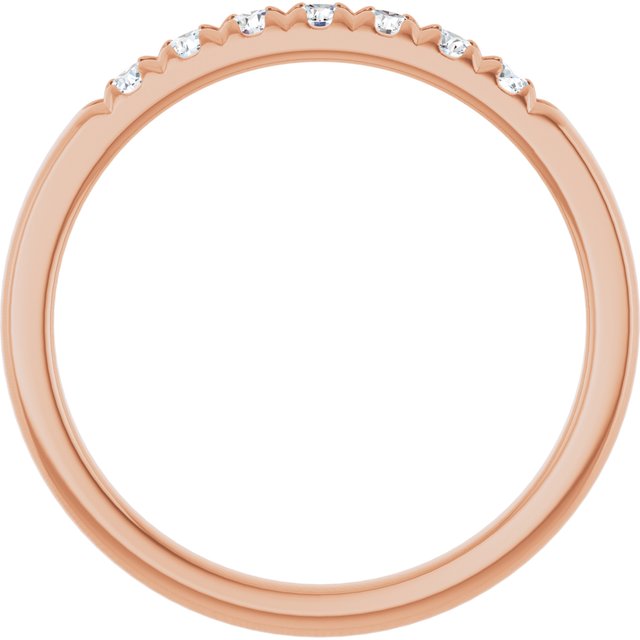 14K Rose 1/5 CTW Lab-Grown Diamond Anniversary Band