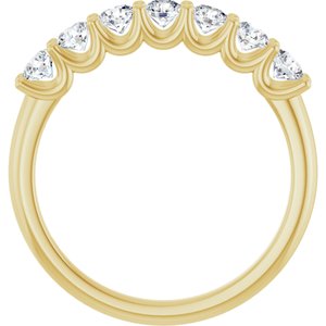 14K Yellow 5/8 CTW Lab-Grown Diamond Anniversary Band