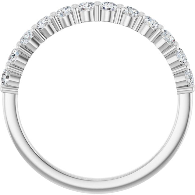 Platinum 1/2 CTW Lab-Grown Diamond Anniversary Band