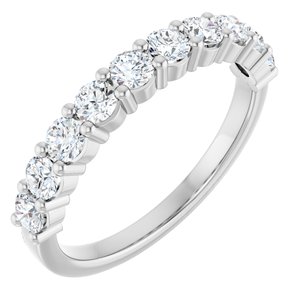 Platinum 3/4 CTW Lab-Grown Diamond Anniversary Band