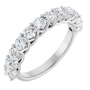 Platinum 1 CTW Lab-Grown Diamond Anniversary Band