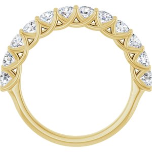 14K Yellow 1 CTW Lab-Grown Diamond Anniversary Band