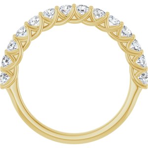 14K Yellow 7/8 CTW Lab-Grown Diamond Anniversary Band