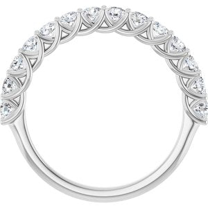14K White 7/8 CTW Lab-Grown Diamond Anniversary Band