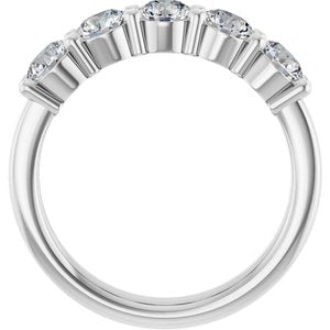 Platinum 1 1/4 CTW Lab-Grown Diamond Anniversary Band