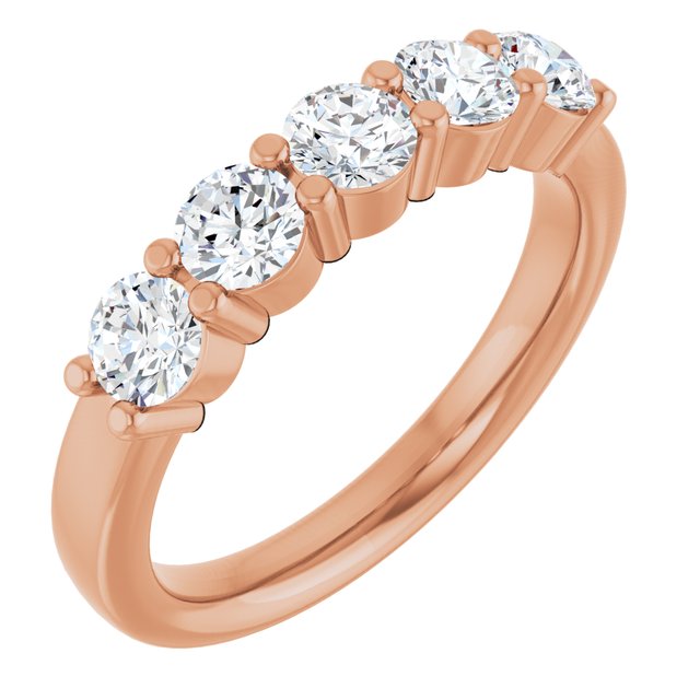 14K Rose 1/3 CTW Lab-Grown Diamond  Anniversary Band