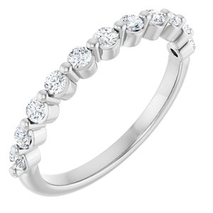14K White 1/3 CTW Lab-Grown Diamond Anniversary Band