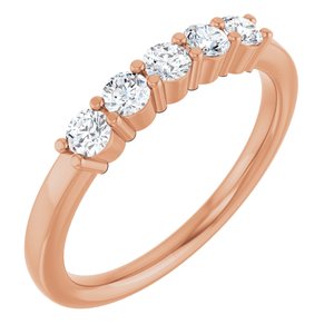 14K Rose 1/3 CTW Lab-Grown Diamond  Anniversary Band