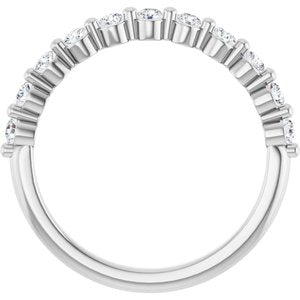 14K White 1/3 CTW Lab-Grown Diamond Anniversary Band