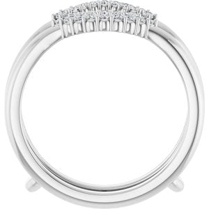Platinum 1/5 CTW Lab-Grown Diamond  Ring Guard