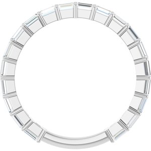 Platinum 5/8 CTW Lab-Grown Diamond Anniversary Band