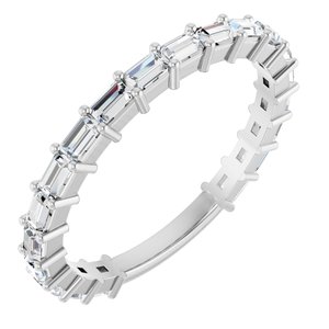 Platinum 5/8 CTW Lab-Grown Diamond Anniversary Band
