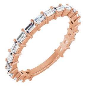 14K Rose 5/8 CTW Lab-Grown Diamond Anniversary Band