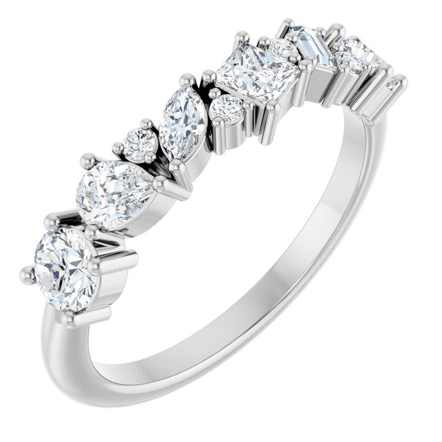 Platinum 7/8 CTW Lab-Grown Diamond Anniversary Band
