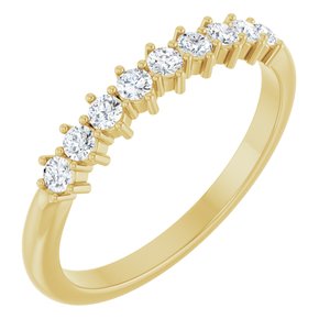 14K Yellow 1/4 CTW Lab-Grown Diamond Anniversary Band