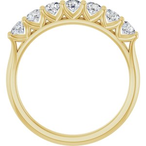 14K Yellow 3/8 CTW Lab-Grown Diamond Anniversary Band