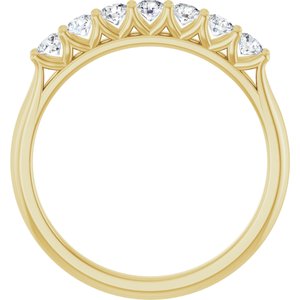 14K Yellow 3/8 CTW Lab-Grown Diamond Anniversary Band