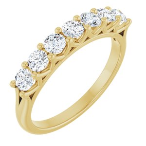 14K Yellow 3/8 CTW Lab-Grown Diamond Anniversary Band