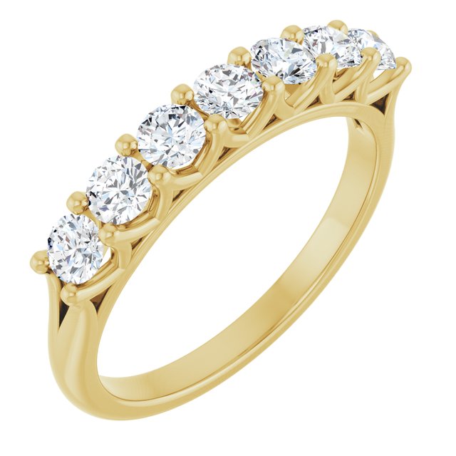 14K Yellow 3/8 CTW Lab-Grown Diamond Anniversary Band