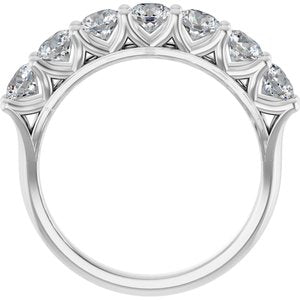 14K White 1 1/3 CTW Lab-Grown Diamond Anniversary Band