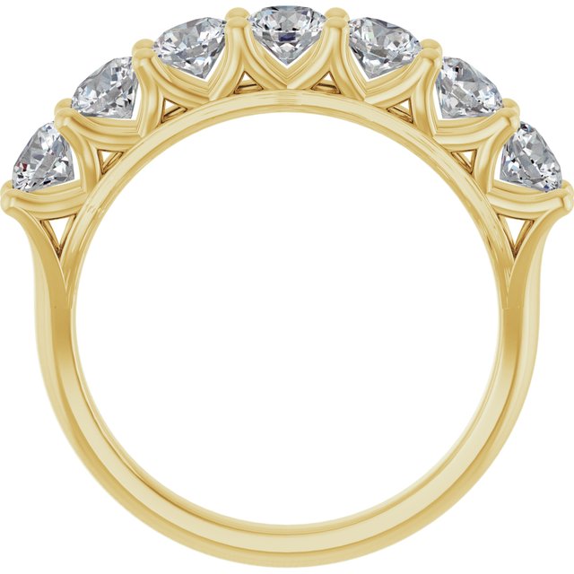 14K Yellow 1 1/3 CTW Lab-Grown Diamond Anniversary Band