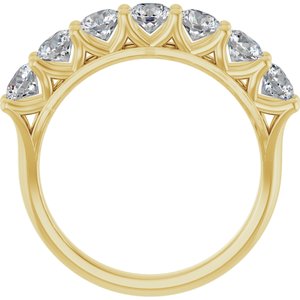14K Yellow 1 1/3 CTW Lab-Grown Diamond Anniversary Band