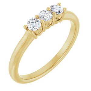14K Yellow 1/3 CTW Lab-Grown Diamond Anniversary Band