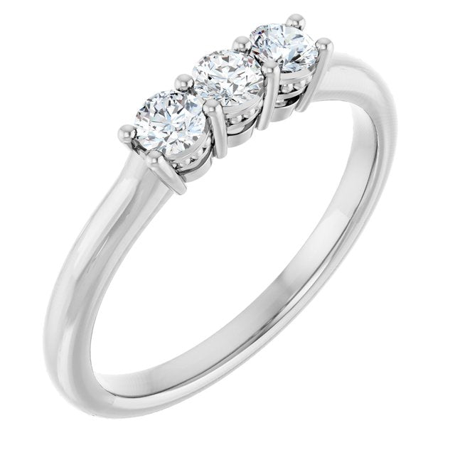Platinum 1/3 CTW Lab-Grown Diamond Anniversary Band