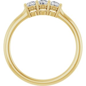 14K Yellow 1/3 CTW Lab-Grown Diamond Anniversary Band