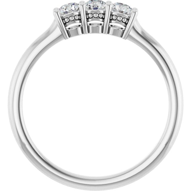 Platinum 1/3 CTW Lab-Grown Diamond Anniversary Band