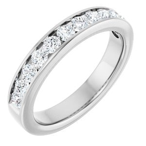 Platinum 3/4 CTW Lab-Grown Diamond Anniversary Band