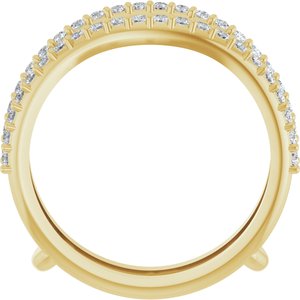 14K Yellow 1/3 CTW Lab-Grown Diamond  Ring Guard