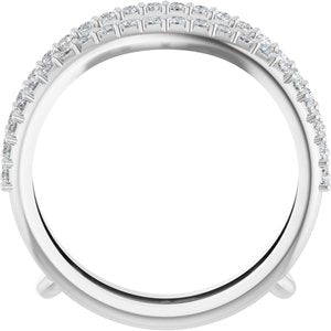 Platinum 1/3 CTW Lab-Grown Diamond  Ring Guard