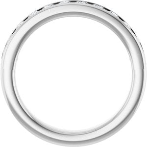 Platinum 3/4 CTW Lab-Grown Diamond Anniversary Band