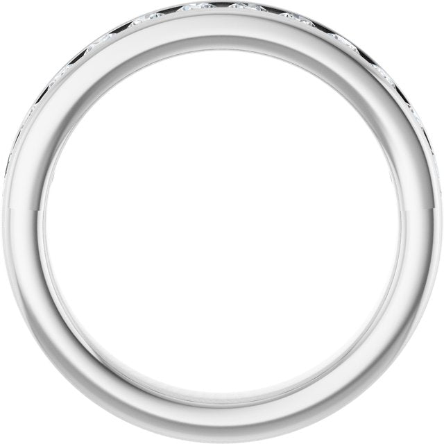 Platinum 3/4 CTW Lab-Grown Diamond Anniversary Band
