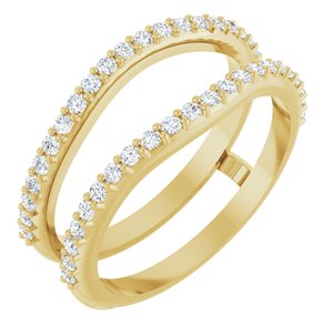 14K Yellow 1/3 CTW Lab-Grown Diamond  Ring Guard